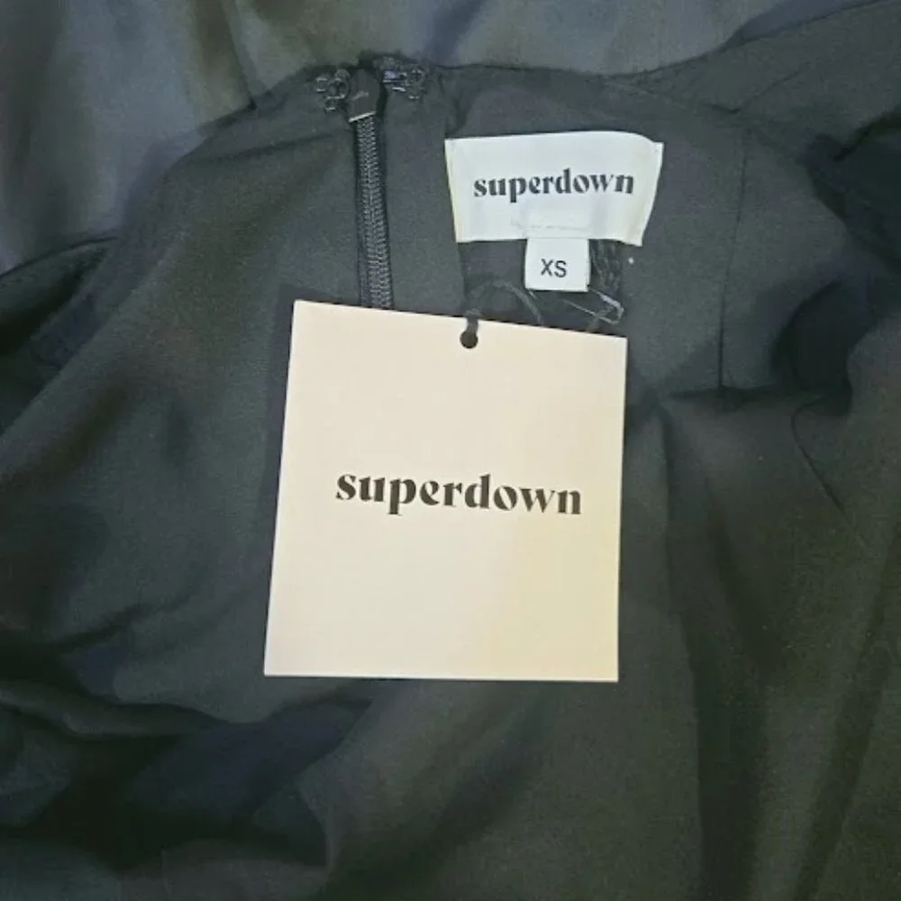 NWT Superdown Nicola Open Back Romper Size XS